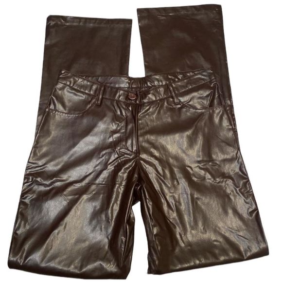 Vintage ‘90’s T.E.A. Faux Leather Jean Style Pants - Picture 2 of 4
